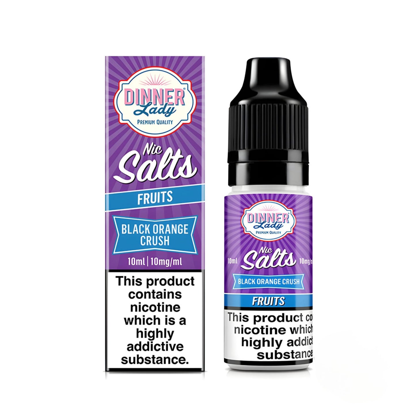 Dinner Lady 10ml Nic Salt Black Orange Crush