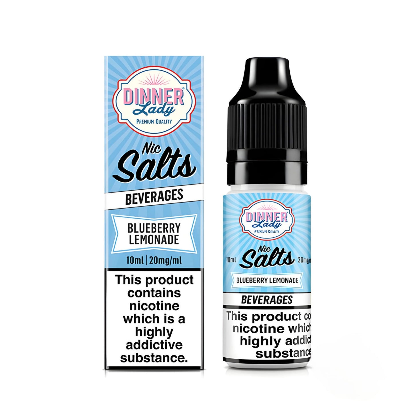 Dinner Lady 10ml Nic Salt Blueberry Lemonade