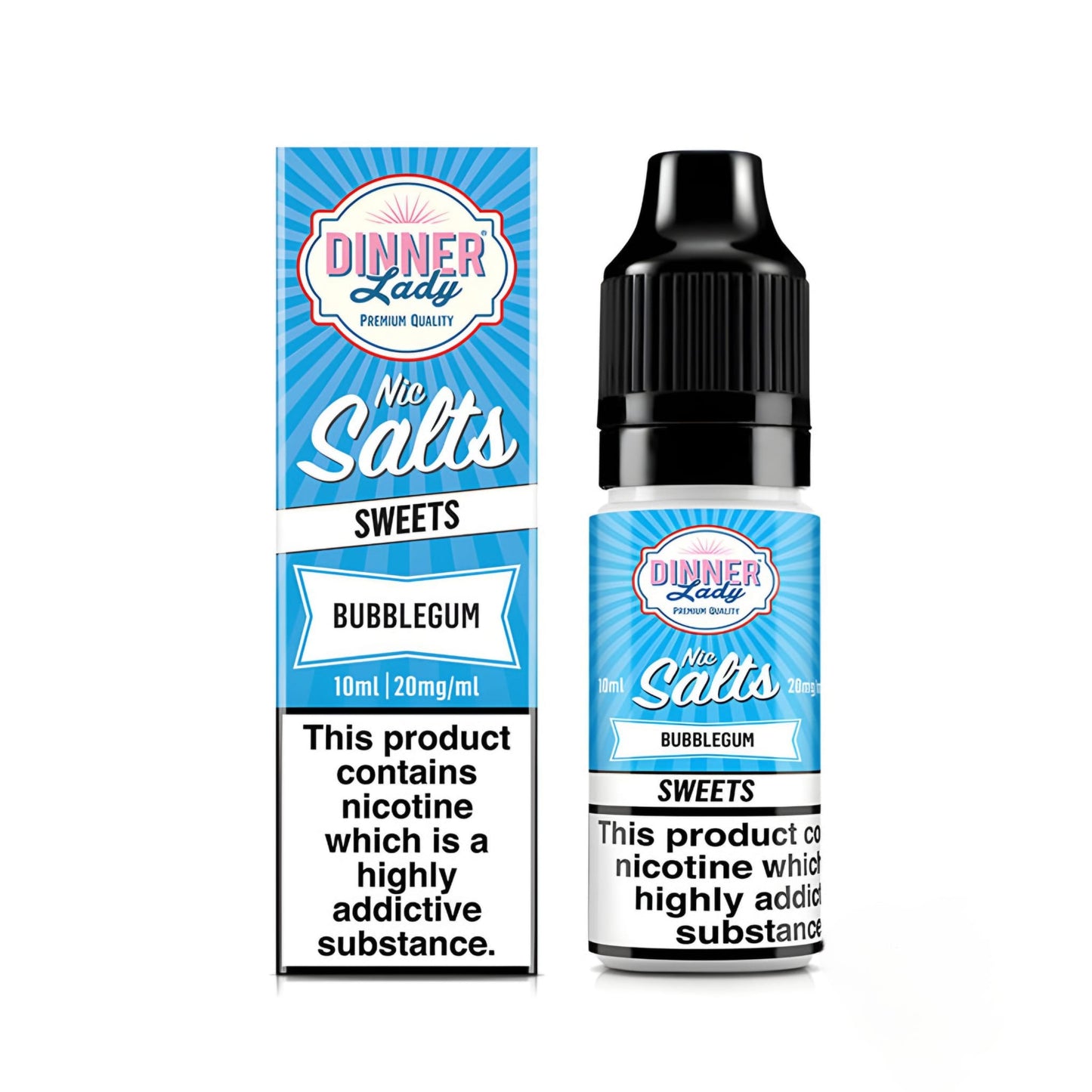 Dinner Lady 10ml Nic Salt Bubblegum