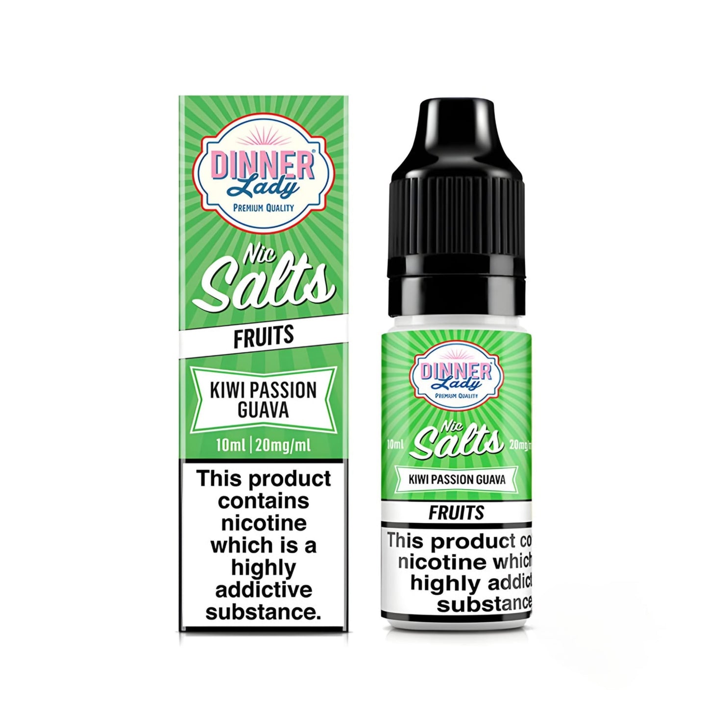 Dinner Lady 10ml Nic Salt Kiwi Passion Guava