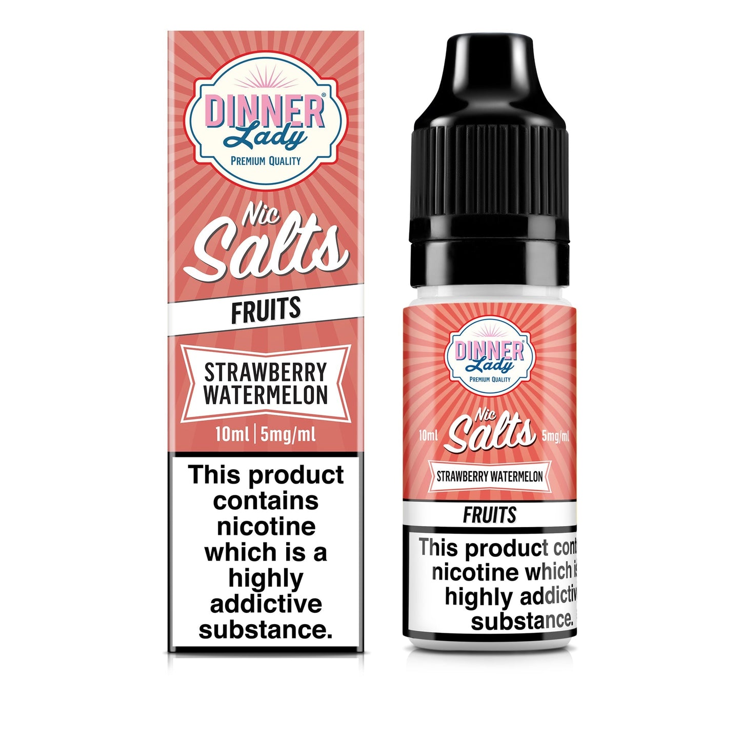 Dinner Lady 10ml Nic Salt Strawberry Watermelon