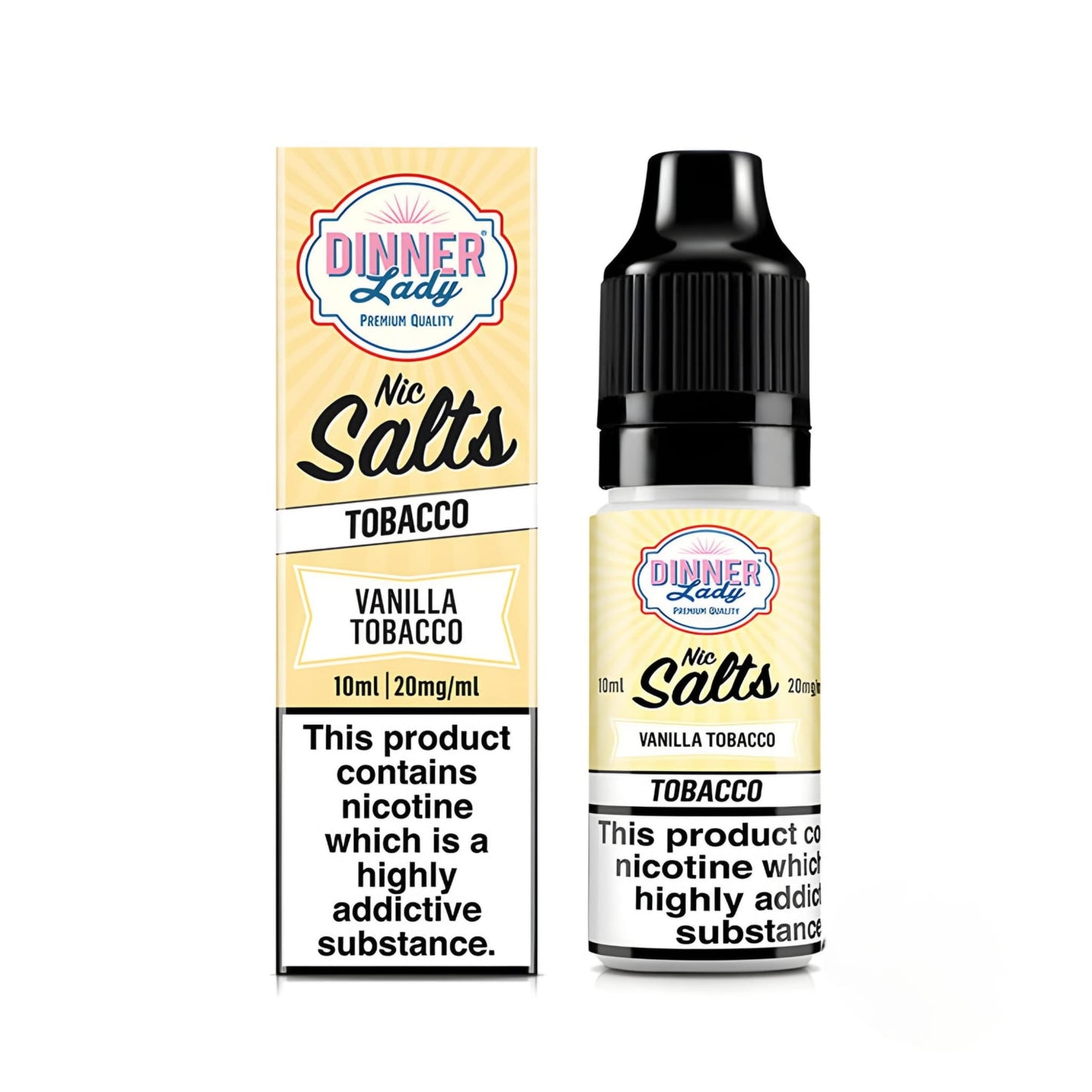 Dinner Lady 10ml Nic Salt Vanilla Tobacco