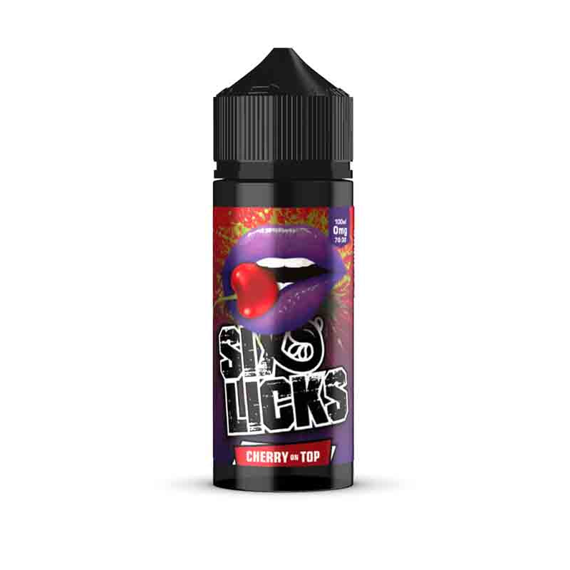 Six Licks 100ml Shortfill Cherry On Top