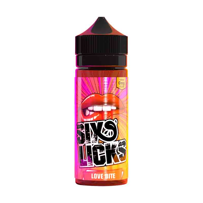 Six Licks 100ml Shortfill Love Bite